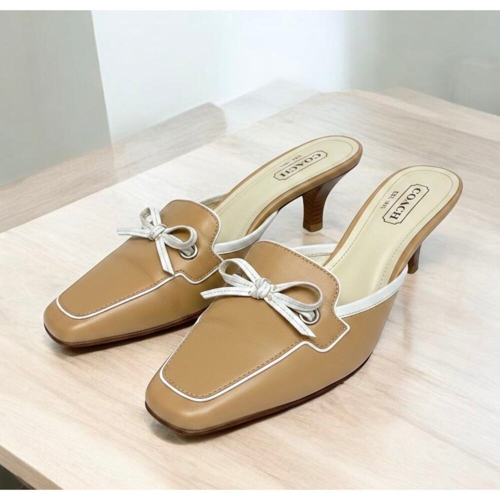 Y2K Coach P437 Marielle Leather Mule Size 8B